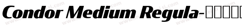 Condor Medium Regula字体转换